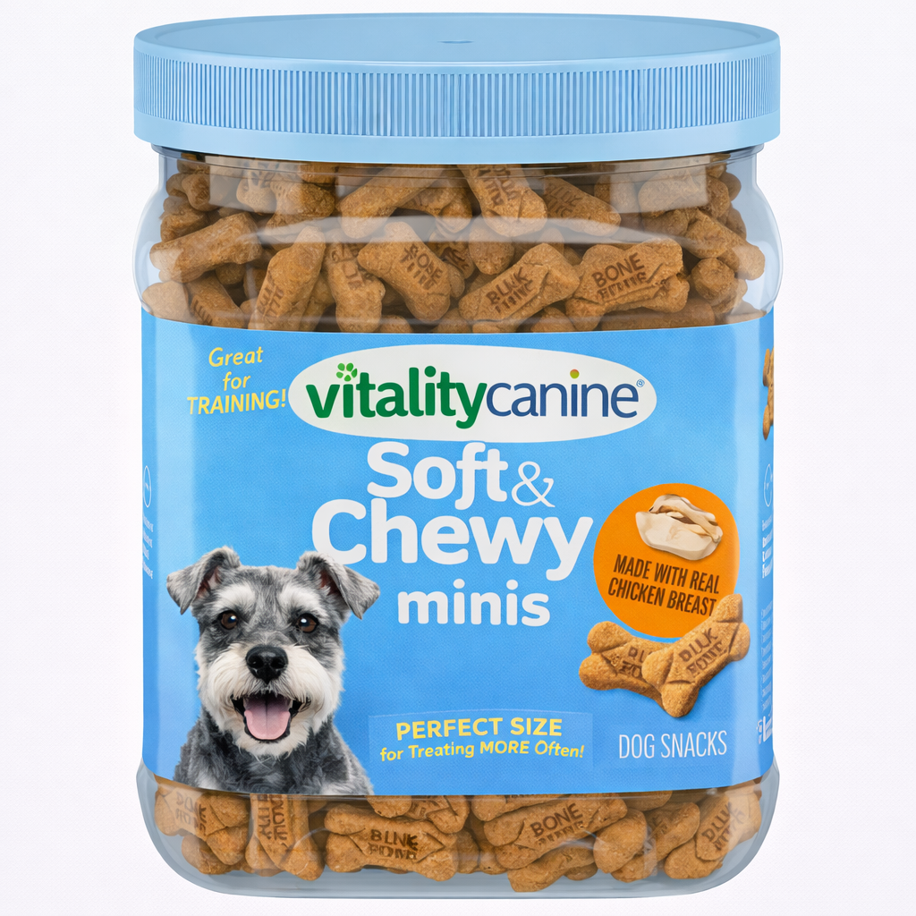 Vitality Canine Soft & Chewy Minis Dog Snacks