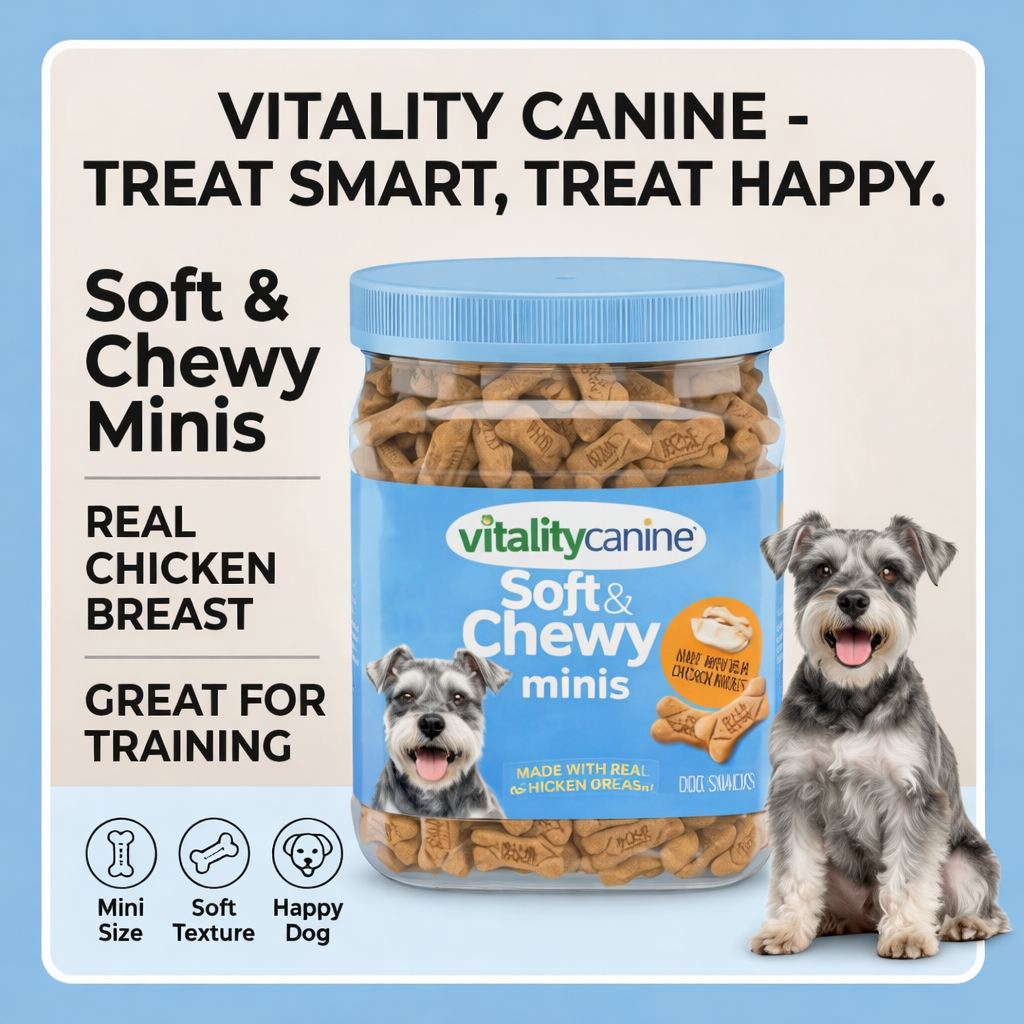 Vitality Canine Soft & Chewy Minis Dog Snacks