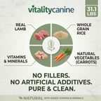 Vitality Canine Lamb & Rice Formula Dog Food 31.1 lbs