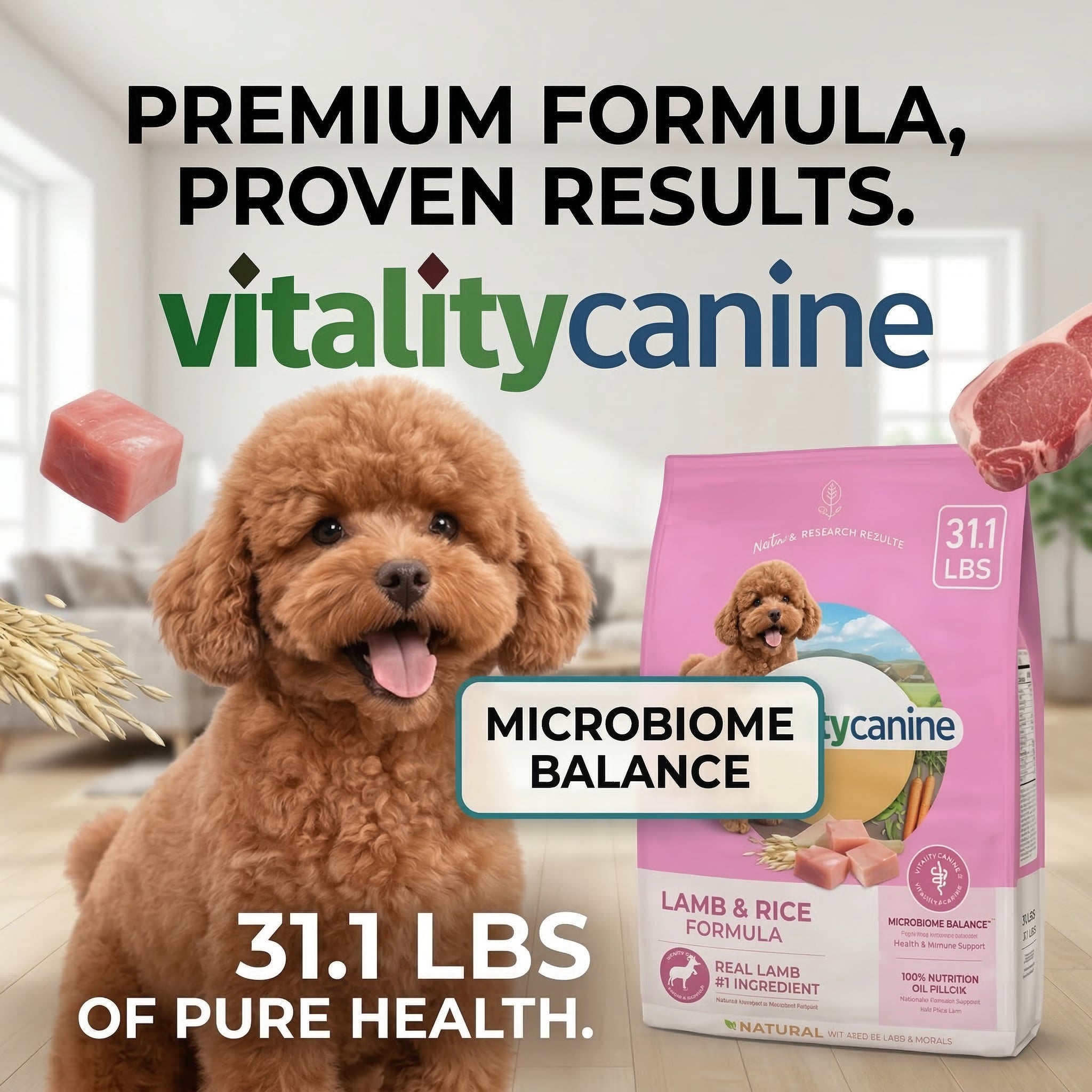 Vitality Canine Lamb & Rice Formula Dog Food 31.1 lbs