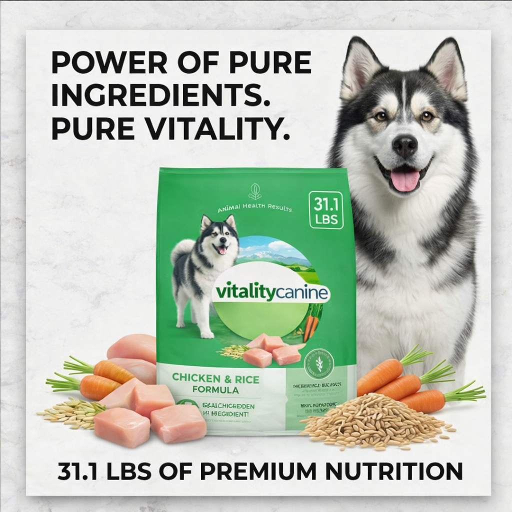Vitality Canine Chicken & Rice Formula Dog Food 31.1 lbs