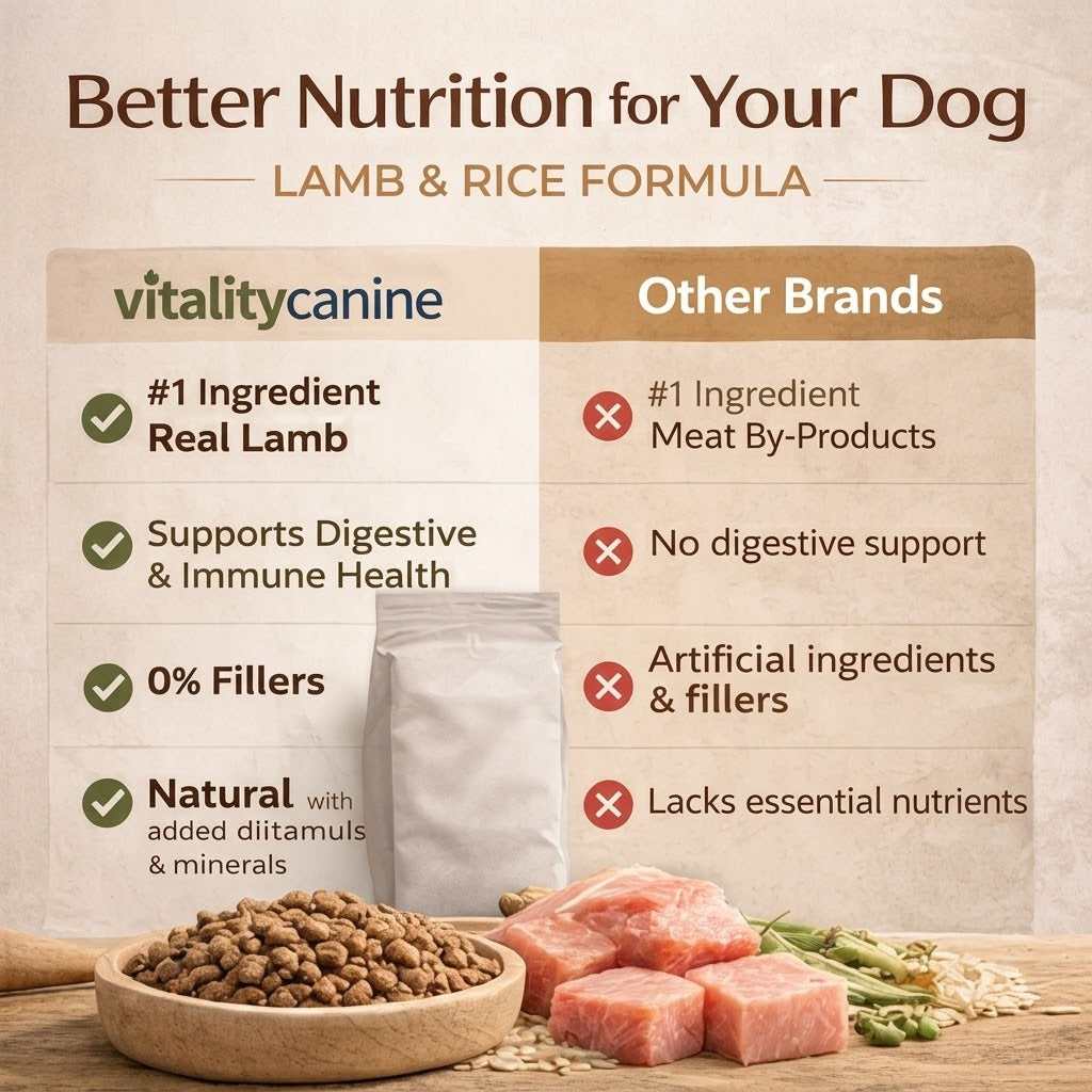 Vitality Canine Lamb & Rice Formula Dog Food 31.1 lbs