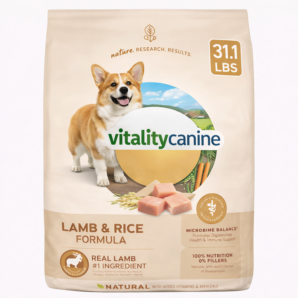 Vitality Canine Lamb & Rice Formula Dog Food 31.1 lbs